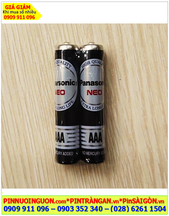 Panasonic R03NT/2S; Pin điều khiển Tivi, Pin điều khiển máy lạnh, Pin Remote các loại Pin AAA Panasonic NEO R03NT/2S 1.5v heavy Duty chính hãng 